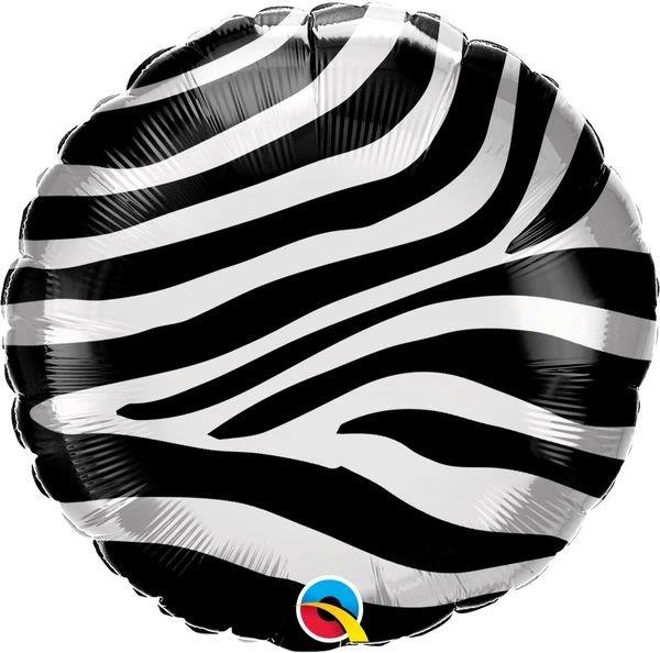 18" Zebra Foil Balloon Qualatex