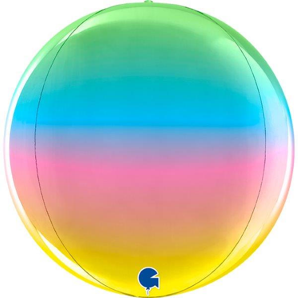 11" 4D Globe Balloon - Rainbow