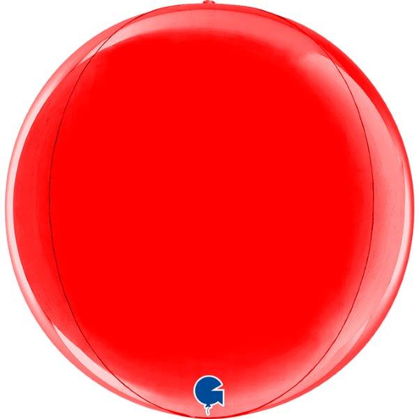 11" 4D Globe Balloon - Red