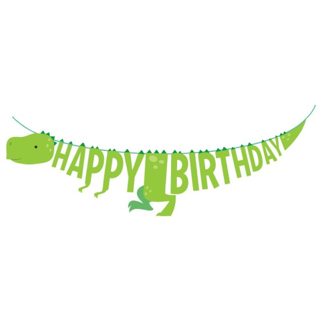 Guirnalda Dinosaurio "Happy Birthday"