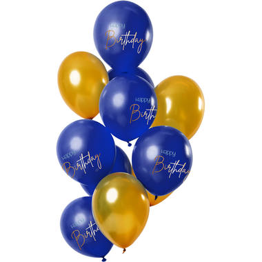 Elegant Blue Birthday Balloons