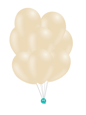 8 Pastel Balloons 30 cm - Ivory