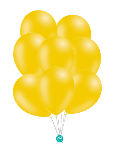 8 Balões Pastel 30cm - Amarelo Torrado