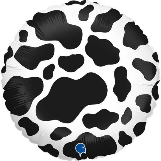18" Cow Pattern Foil Balloon Grabo