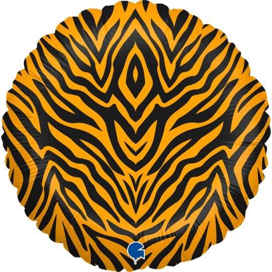 18" Tiger Pattern Foil Balloon Grabo