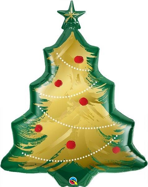 40" Christmas Tree Foil Balloon Qualatex