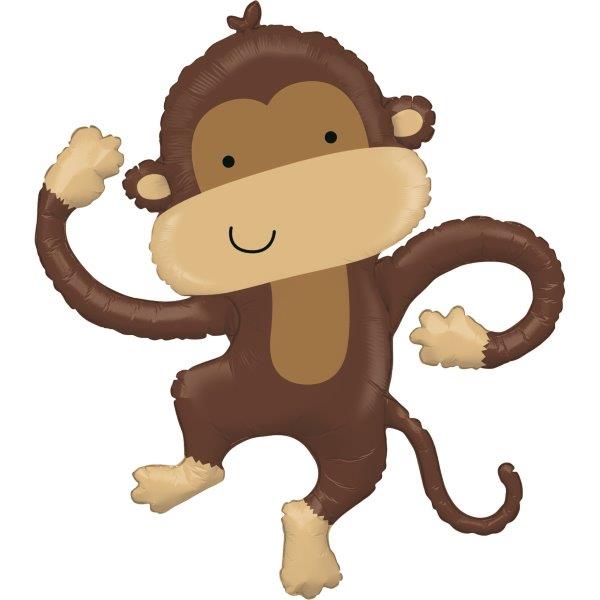 Balão Foil 40" Happy Monkey Grabo