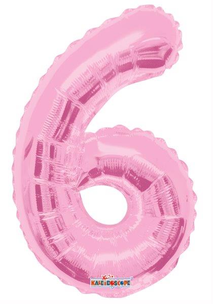 14" Foil Balloon nº6 - Baby Pink