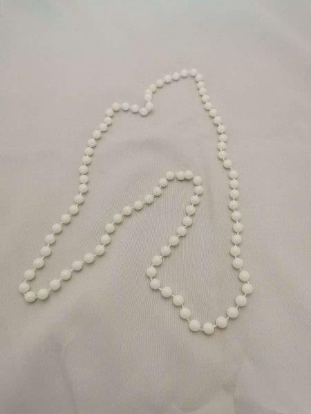 Ritz Necklace 1920s White Beistle