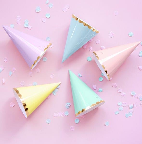 Pastel Party Hats PartyDeco