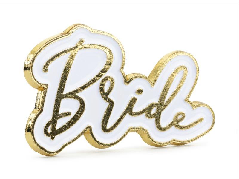 White Bride Pin PartyDeco