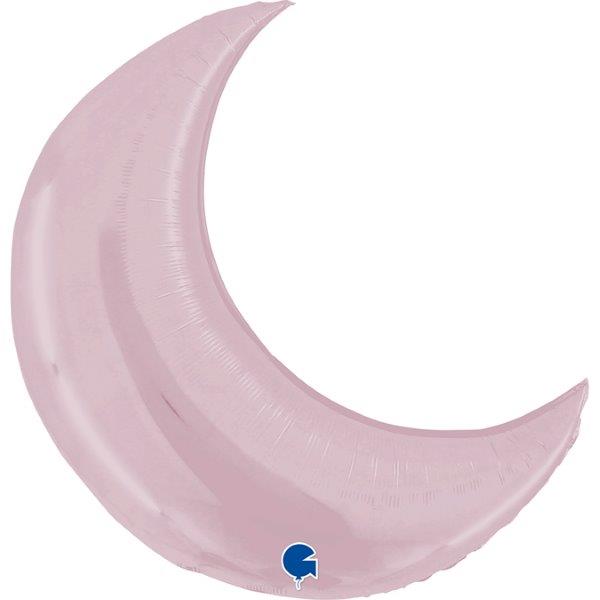 36" Pastel Pink Moon Foil Balloon Grabo
