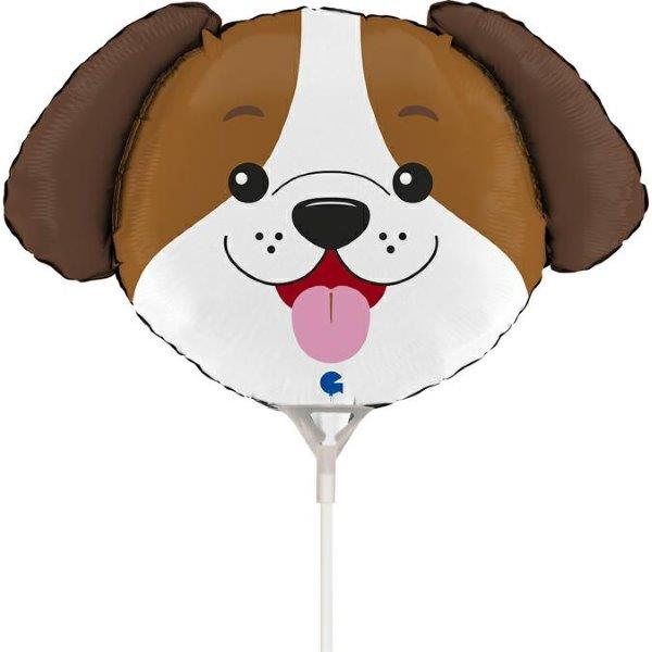 14" Mini Dog Foil Balloon Grabo