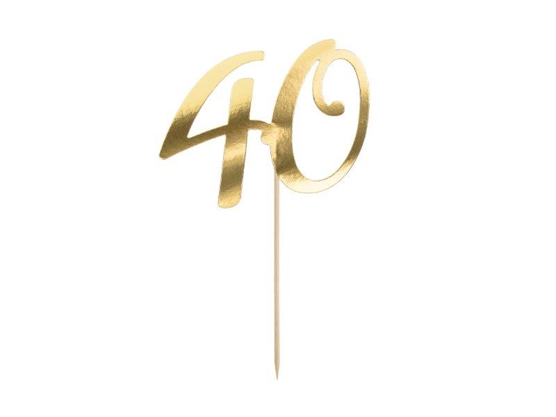 Topper 40 Años Oro PartyDeco