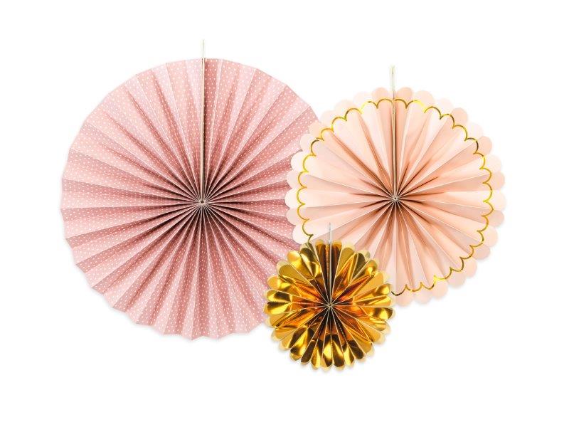 Pink and Gold Decorative Rosette