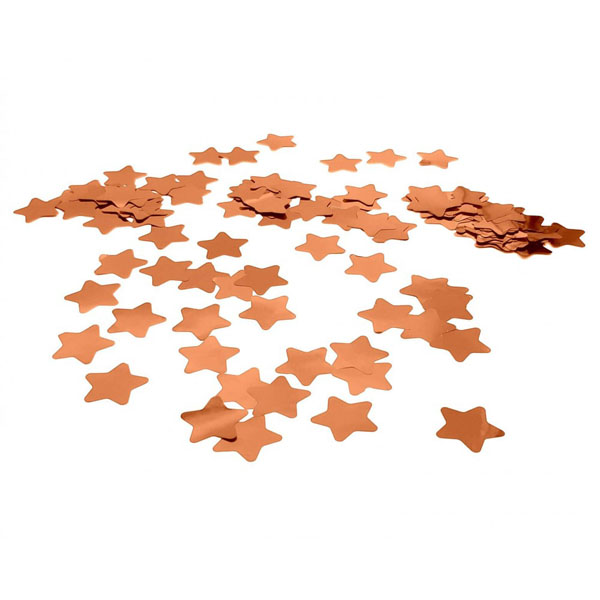 Star Confetti Foil 15 grams - Rose Gold XiZ Party Supplies