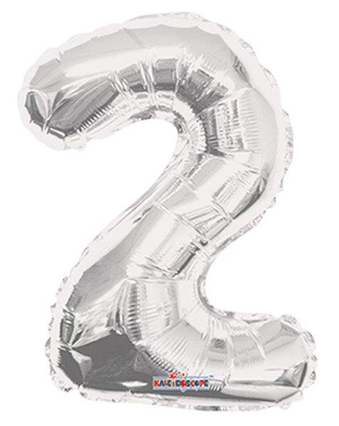 Balão Foil 14" nº 2 - Prata