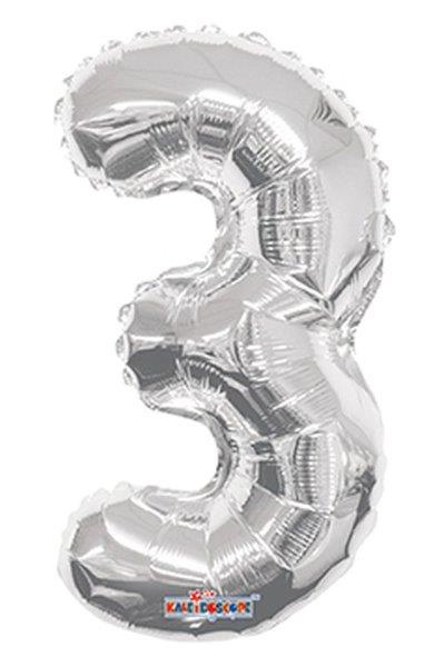 14" Foil Balloon nº 3 - Silver Kaleidoscope