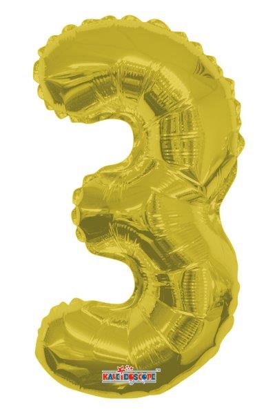 14" Foil Balloon nº 3 - Gold Kaleidoscope