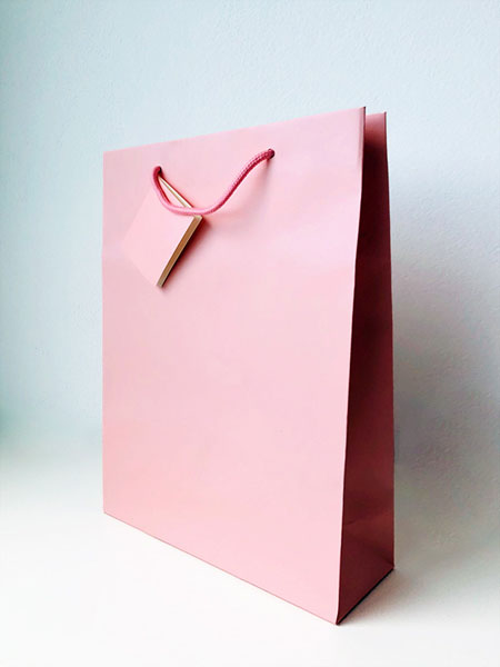 Plain Paper Bag - Baby Pink XiZ Party Supplies