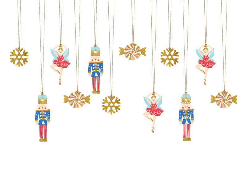 Nutcracker Gift Tags PartyDeco