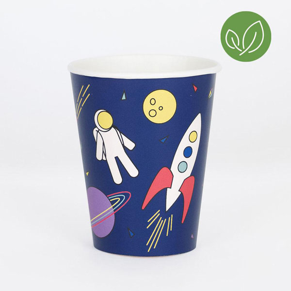 Blue Space Cups