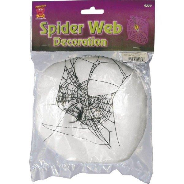 Decorative Web with Plastic Spider Smiffys
