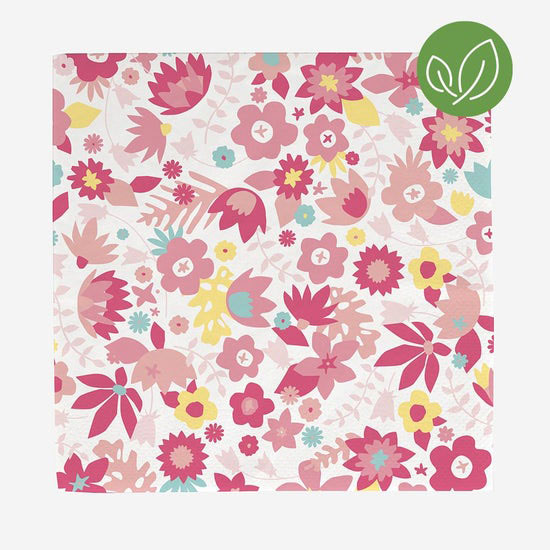Colorful Flower Napkins My Little Day