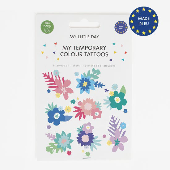 Colorful Flower Tattoos