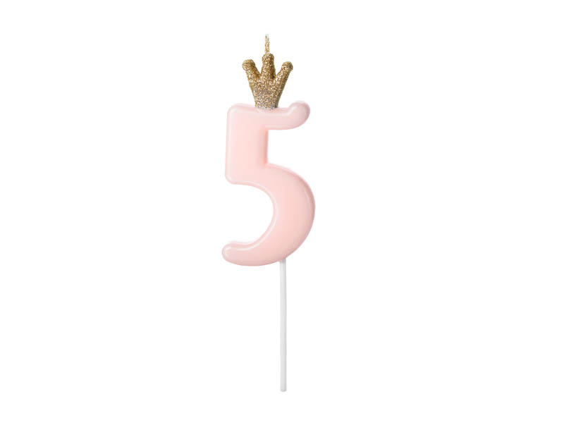 Princess Candle Nº5 - Pink PartyDeco