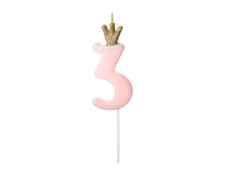 Princess Candle Nº3 - Pink PartyDeco