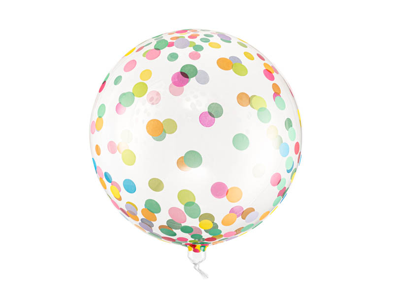 Crystal Foil Balloon Polka Dots Multiple colors PartyDeco
