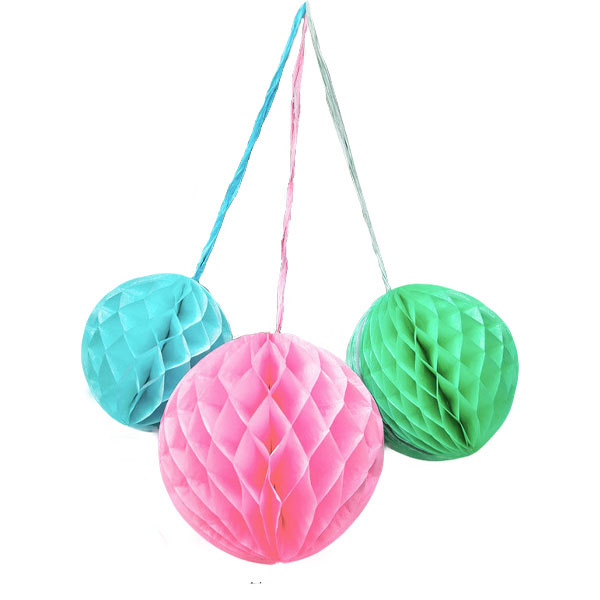 3 Paper HoneyCombs - Pastel Talking Tables
