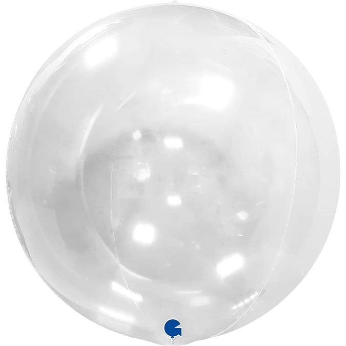 19" 4D Globe Balloon - Transparent - Without valve