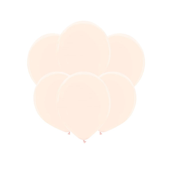 6 Balloons 32cm Natural - Pink Light XiZ Party Supplies