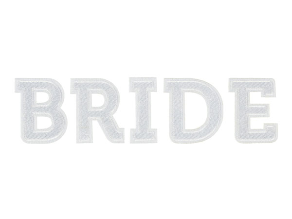 Emblema Bride Branco PartyDeco