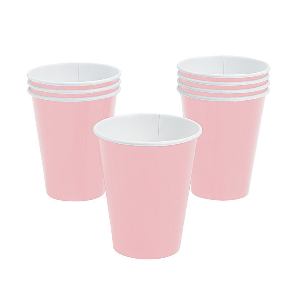 Unique Cardboard Cups - Baby Pink Unique