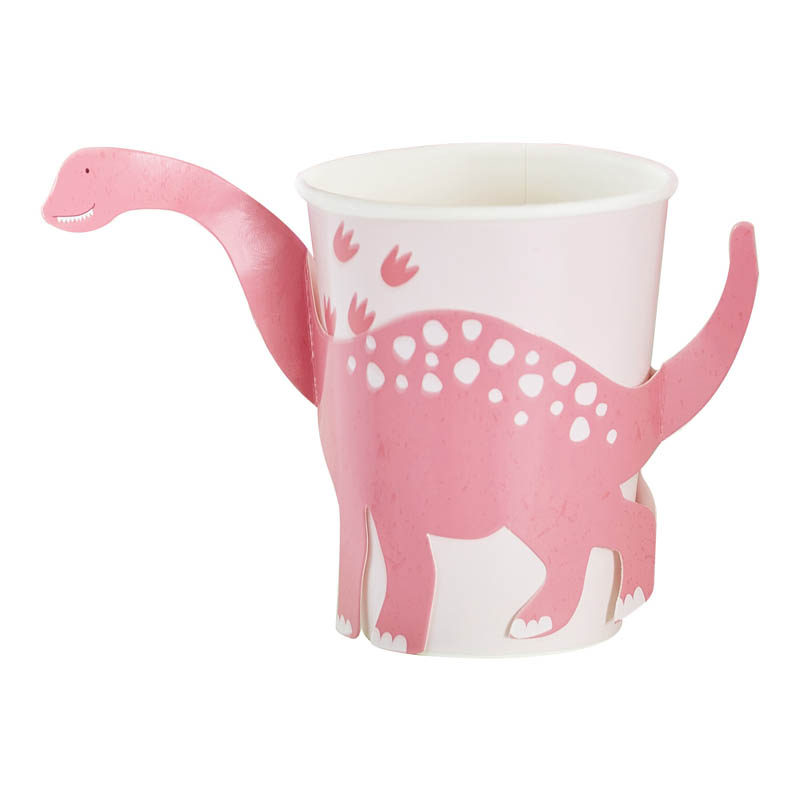 Pink Dinosaur Cups GingerRay