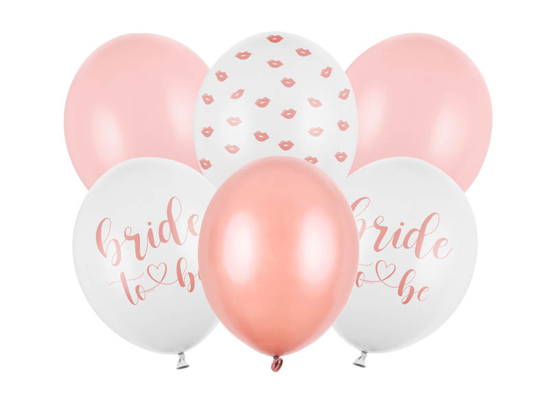 Bride to Be Beijinhos Latex Balloons - Pink PartyDeco