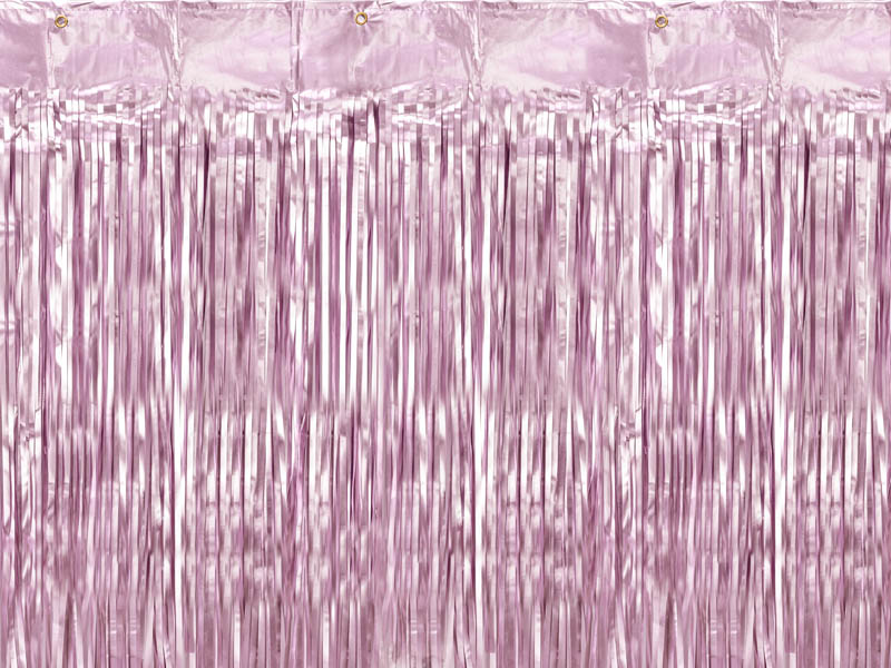 Baby Pink Party Curtain PartyDeco