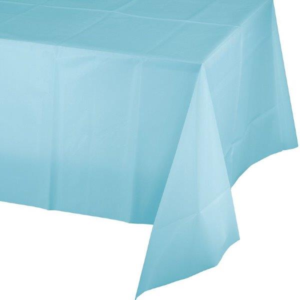 Plastic Tablecloth - Baby Blue