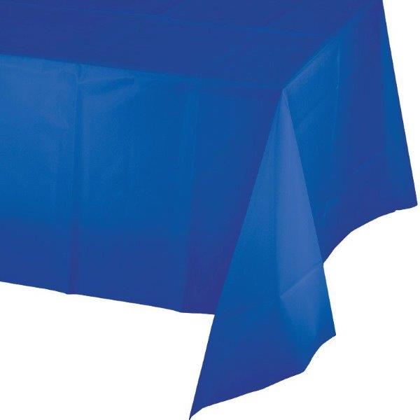 Plastic Tablecloth - Cobalt Blue