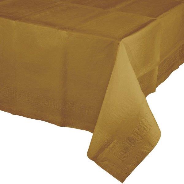 Plastic Tablecloth - Gold
