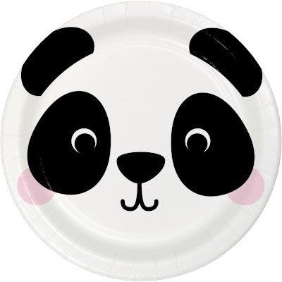 Panda Face Dishes Creative Converting