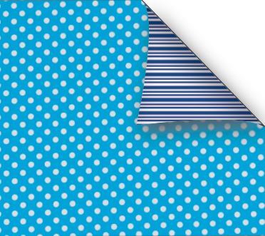 Blue Reversible Wrapping Paper Roll XiZ Party Supplies