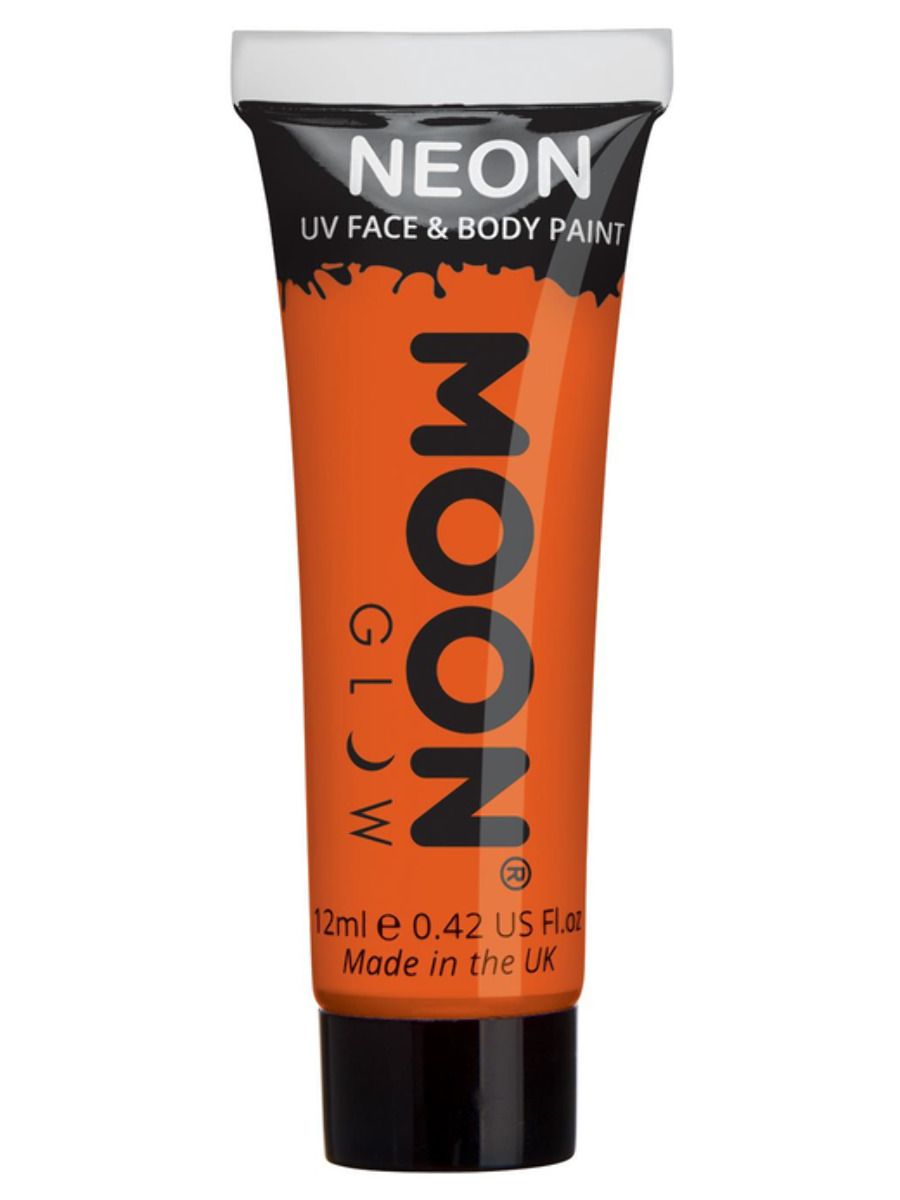 UV Neon Face Paint - Orange Moon