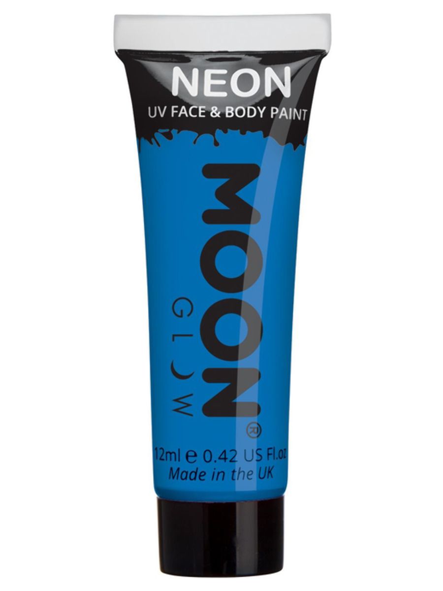 Neon UV Face Paint - Blue Moon