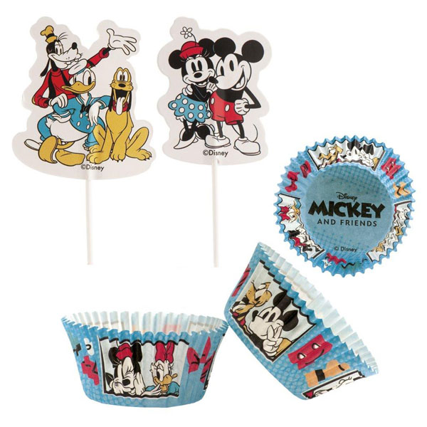 Kit de Decoração para Cupcakes Mickey and Friends