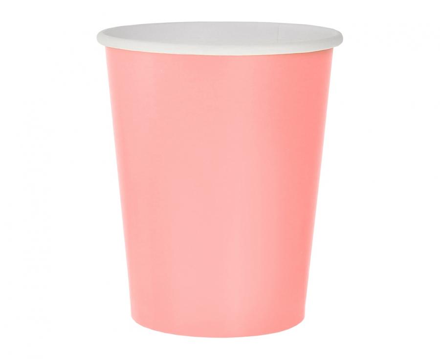 14 Cardboard Cups - Baby Pink XiZ Party Supplies