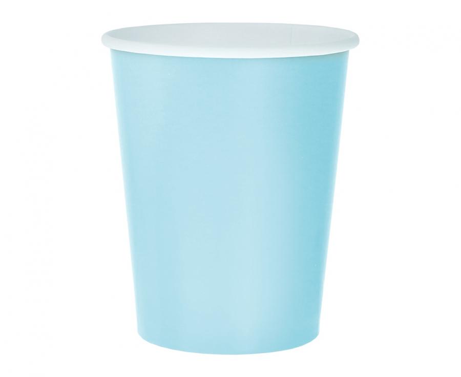 14 Cardboard Cups - Sky Blue XiZ Party Supplies